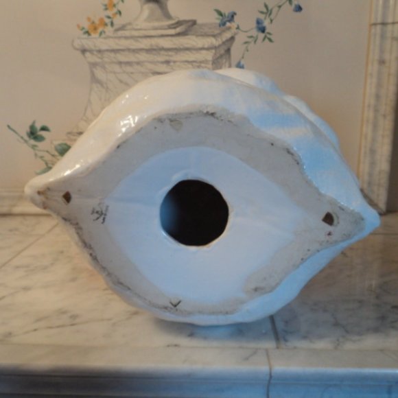 vintage porcelain Capodimonte orange fruit basket~Italy~ large size - Picture 5 of 7